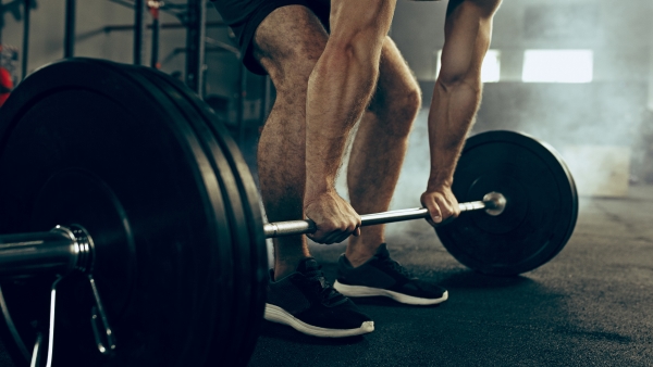 Person lifting weights