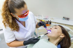 Woman benefiting from dental sedation